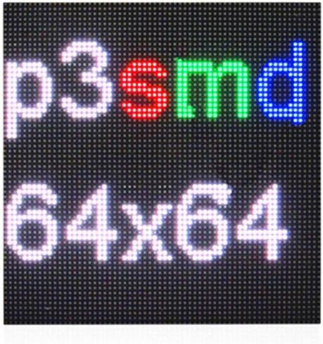 وحدة عرض LED داخلية كاملة الألوان P3 64 × 64 بكسل، 1/32 مسح 192 مم × 192 مم لوحة LED in Kuwait