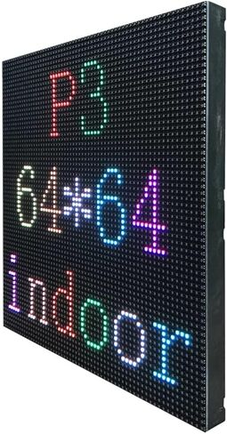 وحدة عرض LED داخلية كاملة الألوان P3 64 × 64 بكسل، 1/32 مسح 192 مم × 192 مم لوحة LED in Kuwait