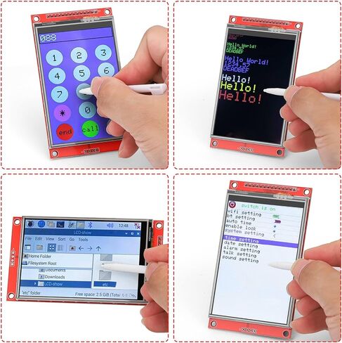 3.5 Inch TFT LCD Touch Screen Display Module 480 x 320 Resolution 4-Wire SPI Interface ILI9488 Driver Chip with Touch Pen Compatible with Arduino Raspberry Pi STM32 in Saudi Arabia