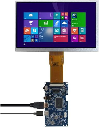 7-Inch 1024×600 Portable LCD Display Kit with Mini HDMI & Type-C – DIY Secondary Monitor for PC, Orange Pi, Gaming Consoles, TV Box, and HDMI-Compatible Devices in Saudi Arabia