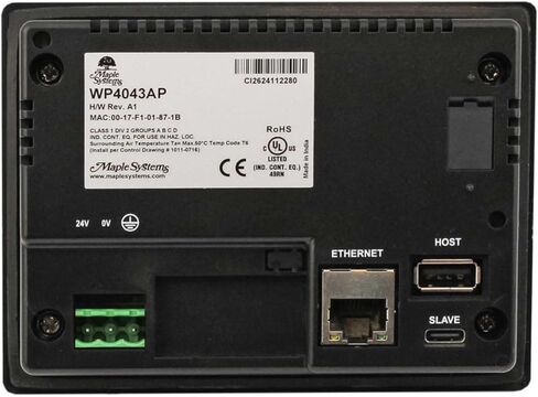 لوحة HMI ويب سعوية مقاس 4.3 بوصة، دقة 480 × 272، 1000 شمعة في المتر المربع، تصنيف C1D2، WP4043AP، أسود in Kuwait