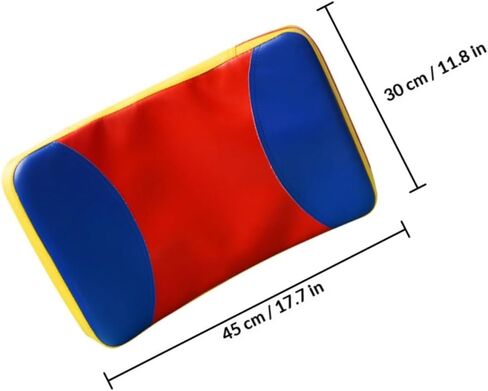 ibasenice Taekwondo Kick Pads and Kickboxing Kick Shield, Large Arc-Shaped Thickened Eva Foam Hand Paddle with Strap for Martial Arts Training and Sparring Practice in Saudi Arabia