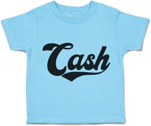 Toddler T-Shirt Letters Cash Money Cotton Coins Boy & Girl Clothes Payment Baby Funny Tee Black Design Only 7T in Saudi Arabia