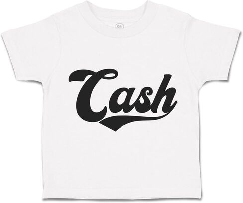 Toddler T-Shirt Letters Cash Money Cotton Coins Boy & Girl Clothes Payment Baby Funny Tee Black Design Only 7T in Saudi Arabia