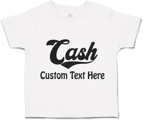 Toddler T-Shirt Letters Cash Money Cotton Coins Boy & Girl Clothes Payment Baby Funny Tee Black Design Only 7T in Saudi Arabia