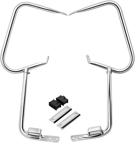 KASIMT السرج حقيبة السرج الحرس السكك الحديدية قوس الجانب جبل دعم بار يناسب ل Harley Touring Road King FLHT FLHTCU FLHRC FLT Street Electra Glide Ultra-Classic 1997-2008 in Kuwait