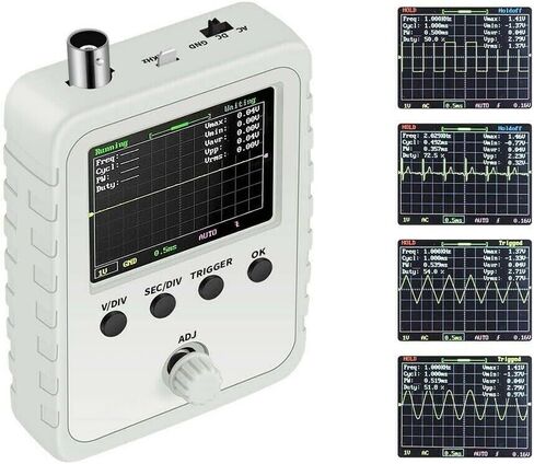 راسم الذبذبات الرقمي DSO150 المجمع بالكامل بشاشة LCD مقاس 2.4 بوصة مع قوة مشبك الاختبار in Saudi Arabia