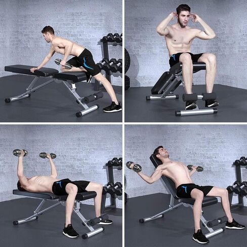 Weight Bench Training Bench Home Gym Exercises Weight Table Folding Dumbbell Bench Multifunctional Fitness Chair Small Bench Pr Bench in Saudi Arabia