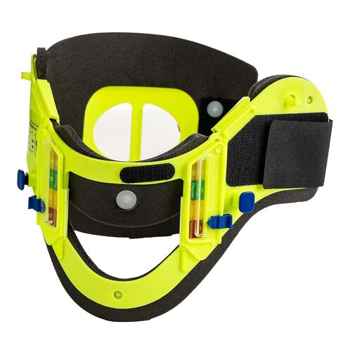 Lightning X Adult Adjustable Cervical Collar, Extrication Neck Brace, 16 Size Settings, Hi-Vis Fluorescent Yellow EMS C Collar for First Responders EMT Paramedic in Kuwait