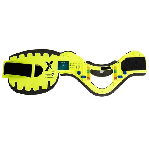 Lightning X Adult Adjustable Cervical Collar, Extrication Neck Brace, 16 Size Settings, Hi-Vis Fluorescent Yellow EMS C Collar for First Responders EMT Paramedic in Kuwait