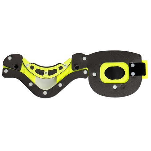 Lightning X Adult Adjustable Cervical Collar, Extrication Neck Brace, 16 Size Settings, Hi-Vis Fluorescent Yellow EMS C Collar for First Responders EMT Paramedic in Kuwait