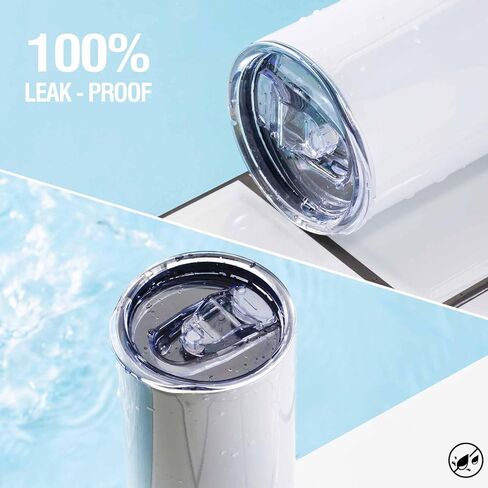 12 Pcs Replacement Lids for 20 oz Flat Bottomed Straight Body Tumblers with Inner Mouth about 2.76inch, Replacement Skinny Cup Lids for Water, Coffee or Tea on Travel, Work Hour and Daily Life in Kuwait