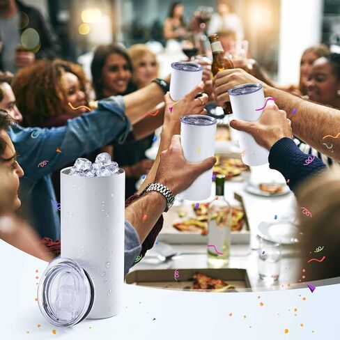 12 Pcs Replacement Lids for 20 oz Flat Bottomed Straight Body Tumblers with Inner Mouth about 2.76inch, Replacement Skinny Cup Lids for Water, Coffee or Tea on Travel, Work Hour and Daily Life in Kuwait