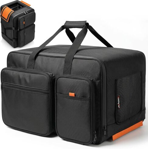 حقيبة مكبر صوت 1680D لـ QSC K12، حقيبة مكبر صوت عالية التحمل مقاس 12 بوصة مع حماية للزاوية مكونة من 6 وسادات، وجيوب ملحقة ووصول إلى المقبض العلوي، تناسب Yamaha DXR12 & EV ZLX-12P-G2، 24.5 × 15 × 15 in Kuwait