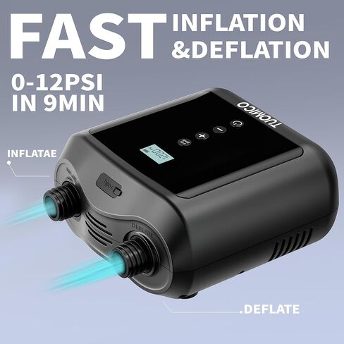 مضخة هواء كهربائية محمولة على شكل لوح مجداف مع حقيبة، منفاخ ضاغط هواء صغير يعمل بقابس سيارة 12 فولت من أجل لوح تجديف قابل للنفخ وقوارب كاياك وطائرة ورقية in Kuwait