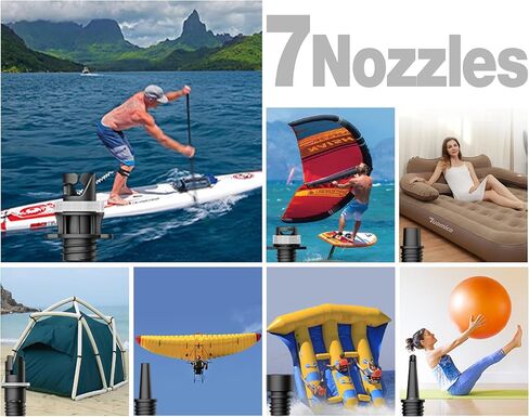 مضخة هواء كهربائية محمولة على شكل لوح مجداف مع حقيبة، منفاخ ضاغط هواء صغير يعمل بقابس سيارة 12 فولت من أجل لوح تجديف قابل للنفخ وقوارب كاياك وطائرة ورقية in Kuwait