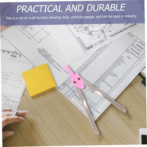 NUOBESTY Calipers Dividers Tool Ruler for Electrocardiogram Measurement Lightweight Drafting Instrument Protective Cover for Medical Students and Professionals in Saudi Arabia