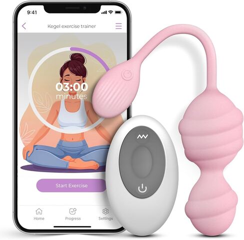 Pelvic Floor Exerciser with App–Kegel Trainer, 5 Modes Pelvic Floor Trainer, Strengthen Pelvic Floor Muscle, Kegel Exercise Equipment, Stronger Pelvic Support, Devices Health for Women, Purple in Saudi Arabia