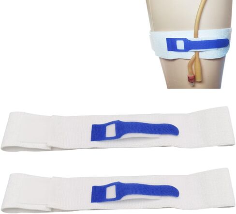 Anti Slip Foley Catheter Leg Strap, Catheter Holder with Silicone to Reduce Slipping, 23.6" Long x 2" Wide (1) in Kuwait