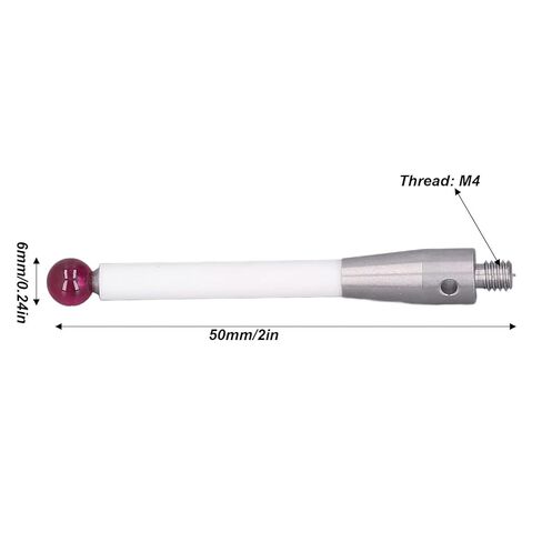 CMM Probe Stainless Steel and Ceramic Stem 6mm Ball CMM Touch Probe Tool with M4 Thread in Saudi Arabia