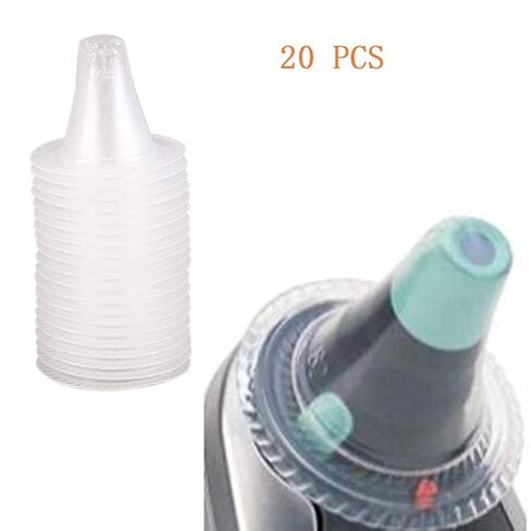 20Pcs Dedicated Disposable Thermometer Probe Covers for Thermometer (White) in Kuwait