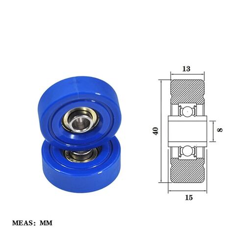 Polyurethane PUFL60840-13W15 Fluent Pulley Non-Standard 608 Rubberized Bearing in Saudi Arabia