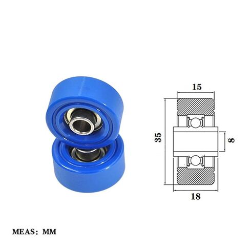 Polyurethane PUFL60835-15W18 Fluent Pulley Non-Standard 608 Rubberized Bearing in Saudi Arabia