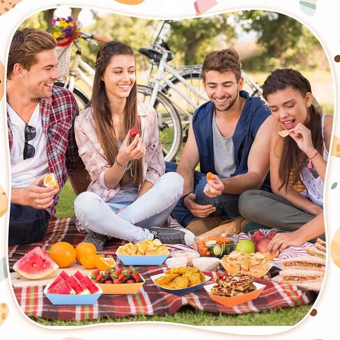 100Pcs Blue Dog Birthday Party Supplies Orange Bluey Plates Paper Food Boats 2lb Paper Food Trays Colorful Disposable Serving Tray Bluey Plates Taco Nacho Boats for Blue and Orange Party Decorations in Kuwait