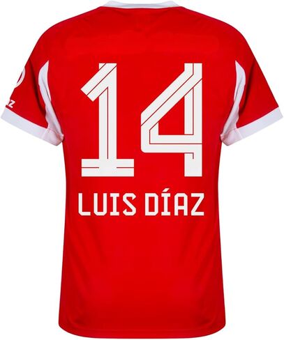 Luis Diaz Bayern Men’s Soccer Jersey Fan Version Short Sleeve Shirt for Game Day, Training, or Casual Wear in Saudi Arabia