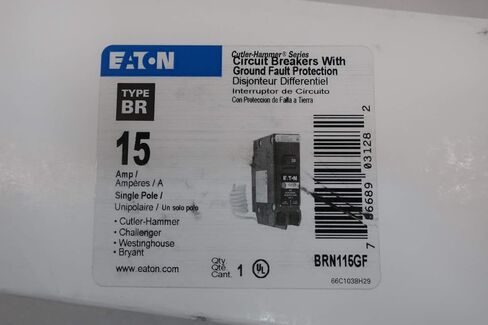 كاتلر هامر BRN115GF قطاع دارة 1P 15A 120V-AC in Saudi Arabia