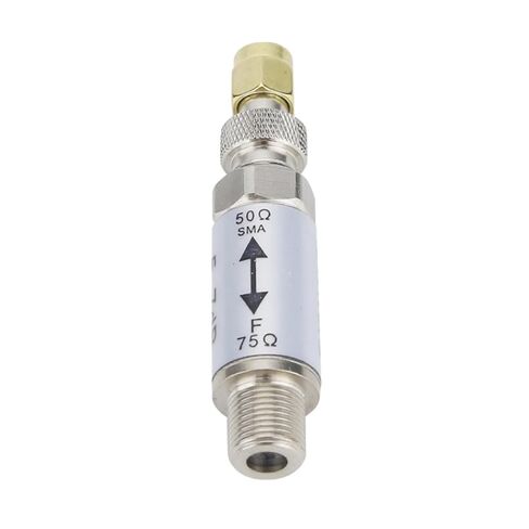 Industrial Metal Adapter Female to F Male Connector 50 75ohm Impedance Converter 0 to 3GHz for Radio Repair Impedance Adapter in Saudi Arabia