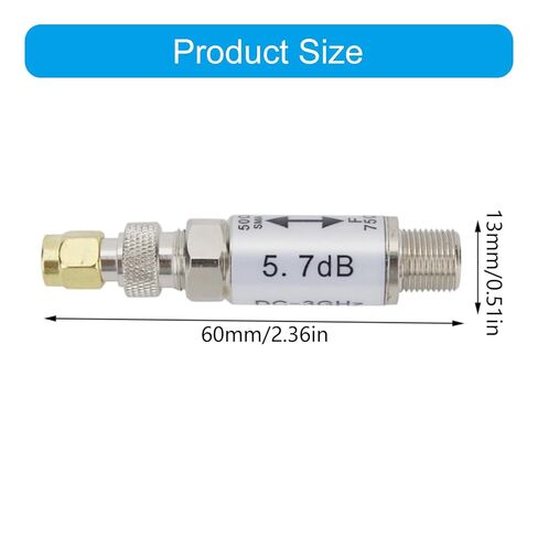 Industrial Metal Adapter Female to F Male Connector 50 75ohm Impedance Converter 0 to 3GHz for Radio Repair Impedance Adapter in Saudi Arabia