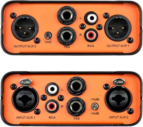 StudioMan IS-3 عازل إشارة الصوت ثنائي القناة - صندوق DI احترافي مع مدخلات XLR/RCA/TRS متوازنة، وسادة 10 ديسيبل/15 ديسيبل ورفع أرضي للجيتار والباس ولوحات المفاتيح ومشغلات الوسائط in Kuwait