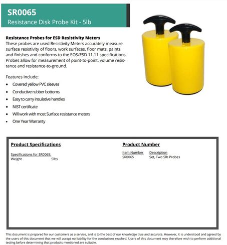 مجسات مقاومة السطح، طلاء واقي أصفر، 5 رطل، اثنان in Kuwait