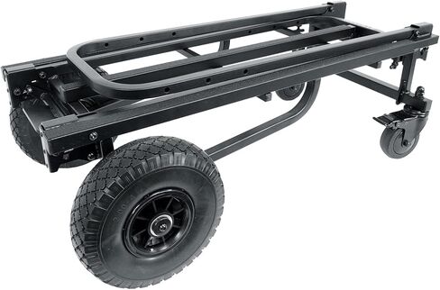 حزمة Rockville Rock Cart Pro: سيارة نقل دوارة لمعدات DJ بسعة 700 رطل، ملحق رف عربة التسوق، رف علوي/مرفق طاولة، عنصرين in Saudi Arabia