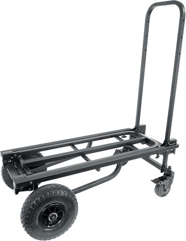 حزمة Rockville Rock Cart Pro: سيارة نقل دوارة لمعدات DJ بسعة 700 رطل، ملحق رف عربة التسوق، رف علوي/مرفق طاولة، عنصرين in Saudi Arabia