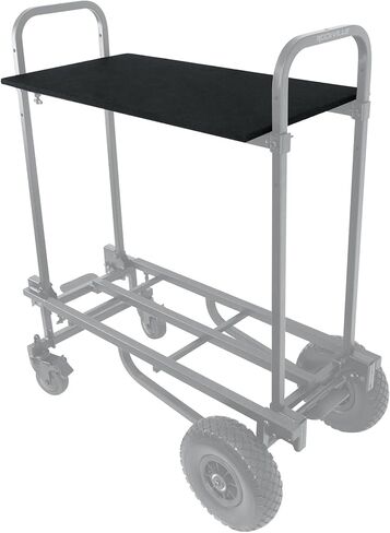 حزمة Rockville Rock Cart Pro: سيارة نقل دوارة لمعدات DJ بسعة 700 رطل، ملحق رف عربة التسوق، رف علوي/مرفق طاولة، عنصرين in Saudi Arabia