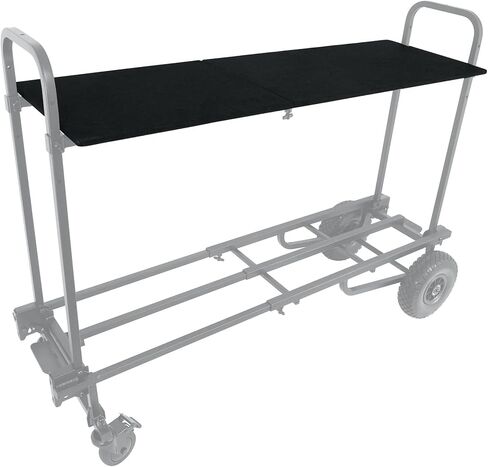 حزمة Rockville Rock Cart Pro: سيارة نقل دوارة لمعدات DJ بسعة 700 رطل، ملحق رف عربة التسوق، رف علوي/مرفق طاولة، عنصرين in Saudi Arabia