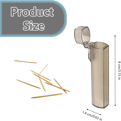 6 Pcs Toothpick Dispenser Portable Plastic Travel Toothpick Holder Case for Outdoor Activities in Saudi Arabia