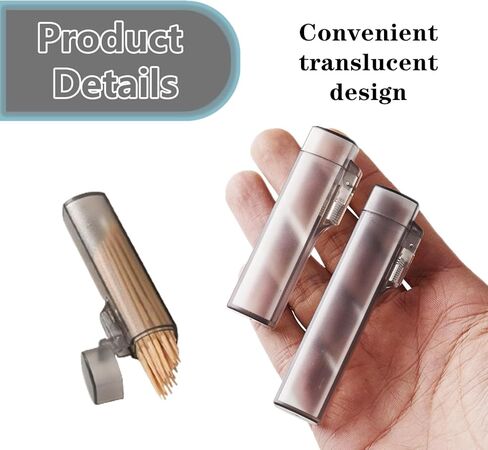 6 Pcs Toothpick Dispenser Portable Plastic Travel Toothpick Holder Case for Outdoor Activities in Saudi Arabia