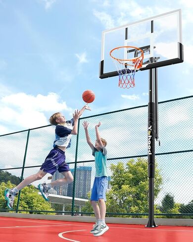 Yohood 18" Basketball Rim, Heavy Duty Solid Steel Rim for Wall Mount & Hoop Replacement, Double Spring Basketball Rim with All Weather Net, More Compatible Multi-Hole Design in Kuwait