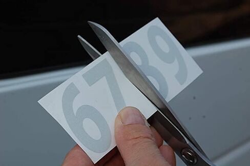 Yellow Vinyl Numbers Stickers 0-9 (2 of Each Number, 20 Total Numbers) Choose from 1/2" to 12" Sizes. (V746) (1") in Saudi Arabia