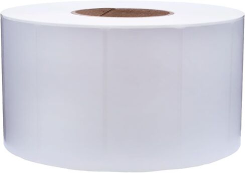 4 x 2 Direct Thermal Perforated White Labels, 3″ Inch Core, 3000 Count - Label Paper for Thermal Printer Labels, Permanent Adhesive, Suitable for Various Industries in Saudi Arabia