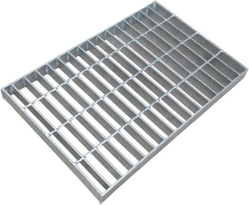 Galvanized Steel Grating Drain Cover - Rectangular Outdoor Garden Drainage Grate, 100x20x3CM Channel Trench Grille for Garage & Floor Drain, Durable Silver Finish in Kuwait