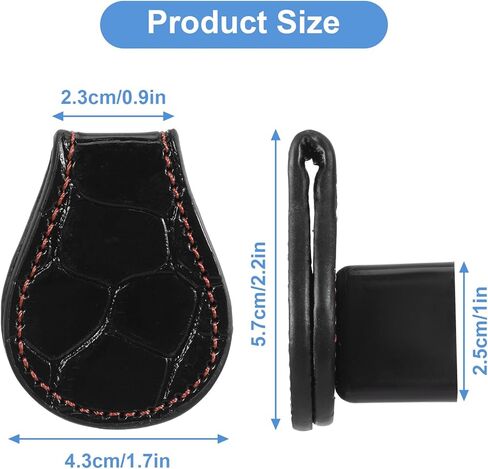 Prasacco Pool Chalk Holder Pool Cue Chalk Holder Magnetic Leather Pocket Clip Snooker Billiard Accessories in Saudi Arabia