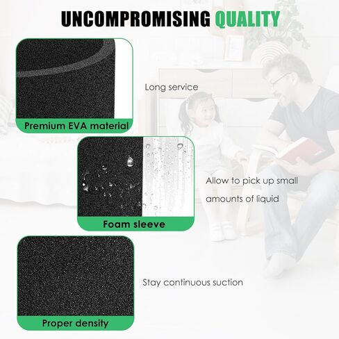 3 Pack Foam Sleeve Vacuum Filters, Fits 49-90-0160 M18 Cordless Compact Hand Held Vacuum 0882-20 in Kuwait