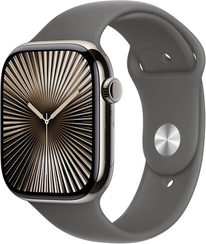 Apple Watch Series 10 [GPS ، 42mm] - علبة التيتانيوم مع سوار Link Link (متجدد) in Kuwait