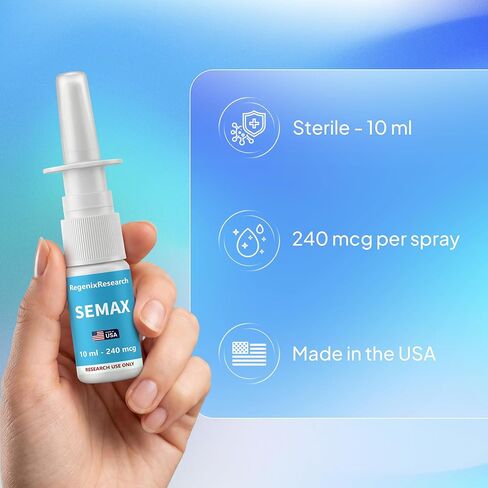 Semax 240mcg/Spray 10mL - صنع في الولايات المتحدة الأمريكية - للاستخدام في المعمل فقط in Kuwait