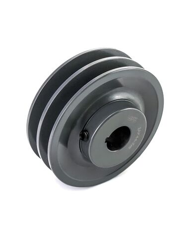 QWORK Double Groove Web Sheaves, 4.25"OD 7/8" Bore V-Belt Sheave for V-Belt, 2AK4478 in Saudi Arabia
