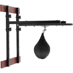 مجموعة منصة حقيبة سرعة مثبتة على الحائط شديدة التحمل، حقيبة سرعة قابلة للتعديل لمعدات تدريب الارتفاع معدات تدريب الملاكمة مع كرة سرعة من البولي يوريثان لصالة الألعاب الرياضية المنزلية in Kuwait